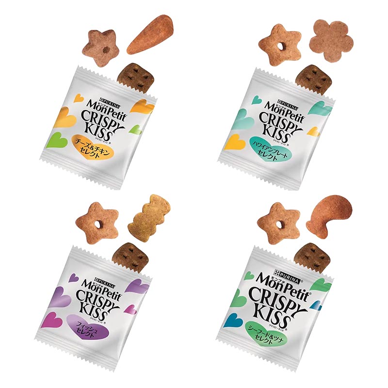 モンプチクリスピーキッス バラエティパック 4種の海鮮＆お肉 312g