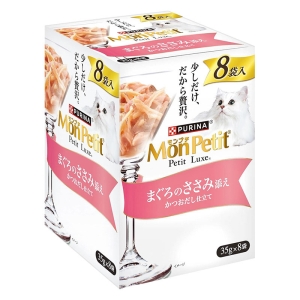 モンプチ プチリュクスパウチ まぐろのささみ添え 35g×8袋入