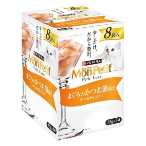 モンプチ プチリュクスパウチ まぐろのかつお節添え 35g×8袋入