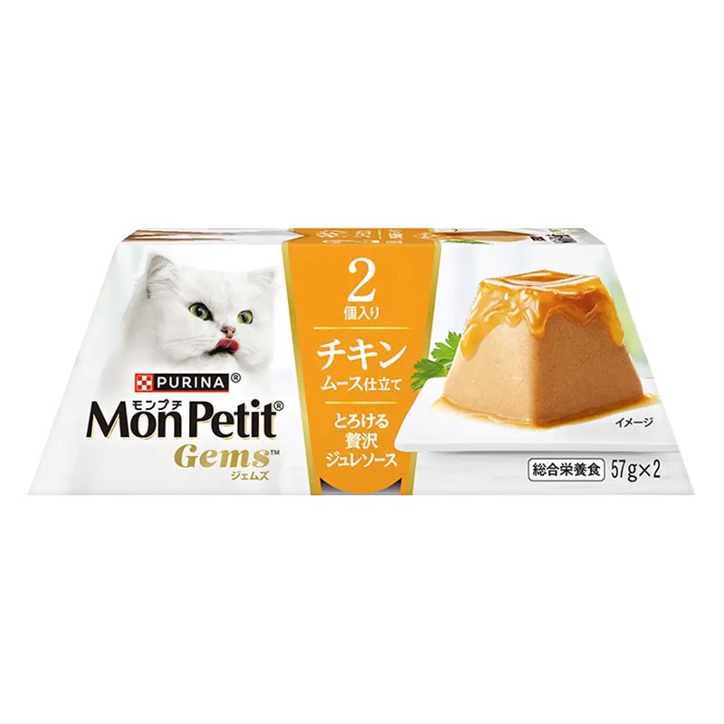 モンプチ ジェムズ チキン ムース仕立て とろける贅沢ジュレソース 114g