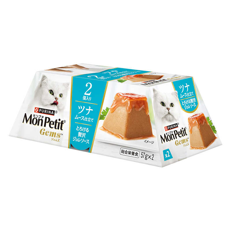 モンプチ ジェムズ ツナ ムース仕立て とろける贅沢ジュレソース 114g