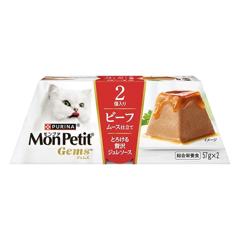 モンプチ ジェムズ ビーフ ムース仕立て とろける贅沢ジュレソース 114g