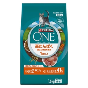 ピュリナワン キャット ドライ 高たんぱく 適正な体重維持 1歳以上 チキン 1.6kg