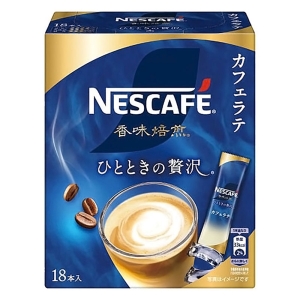 ネスカフェ 香味焙煎 ひとときの贅沢 スティック カフェラテ 18本
