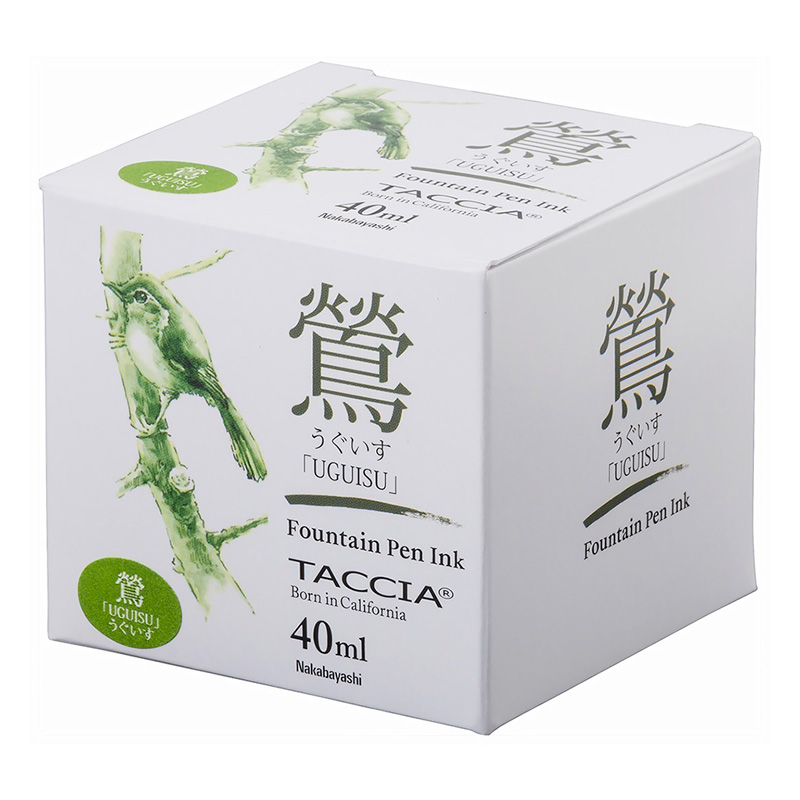 TACCIA万年筆用インク すなおいろ染料 うぐいす 40ml TFPI-WD40-13