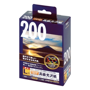 100年台紙に貼れる 光沢紙 L 200枚