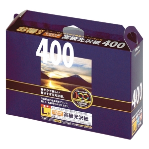 100年台紙に貼れる 光沢紙 L 400枚