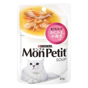 モンプチ スープ まぐろスープ かにかま、小海老入り 40g