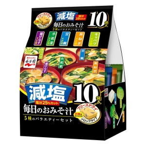毎日のおみそ汁 5種のバラエティーセット 10袋入 51g 減塩