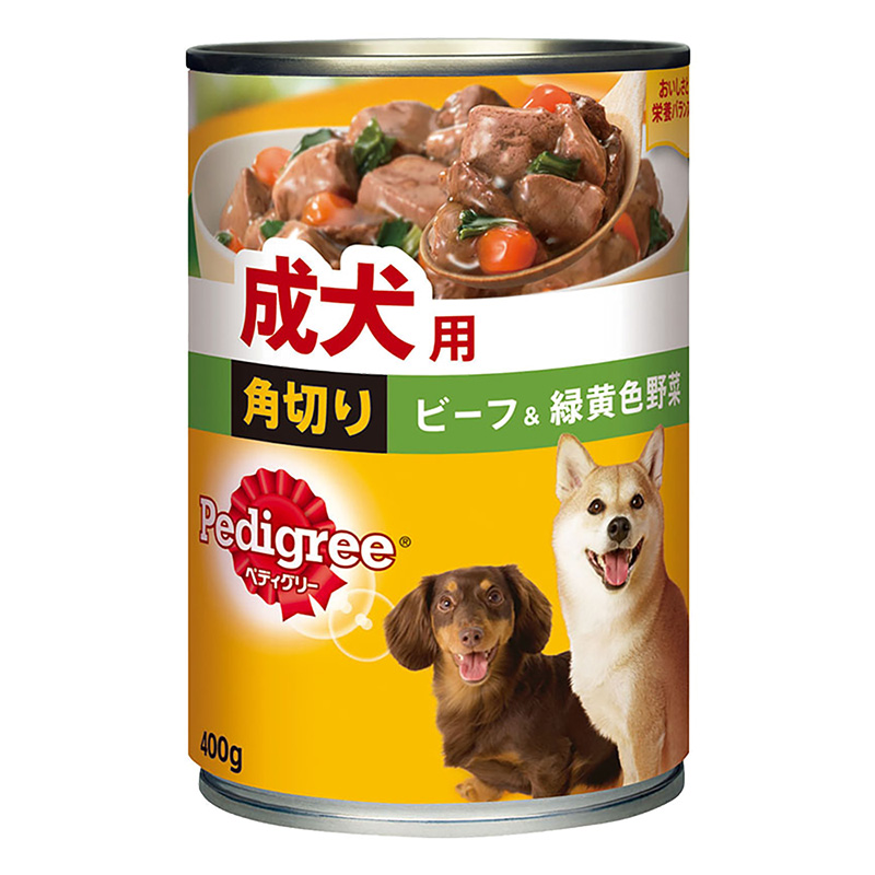 ぺディグリー 成犬用 角切り ビーフ&緑黄色野菜 400g