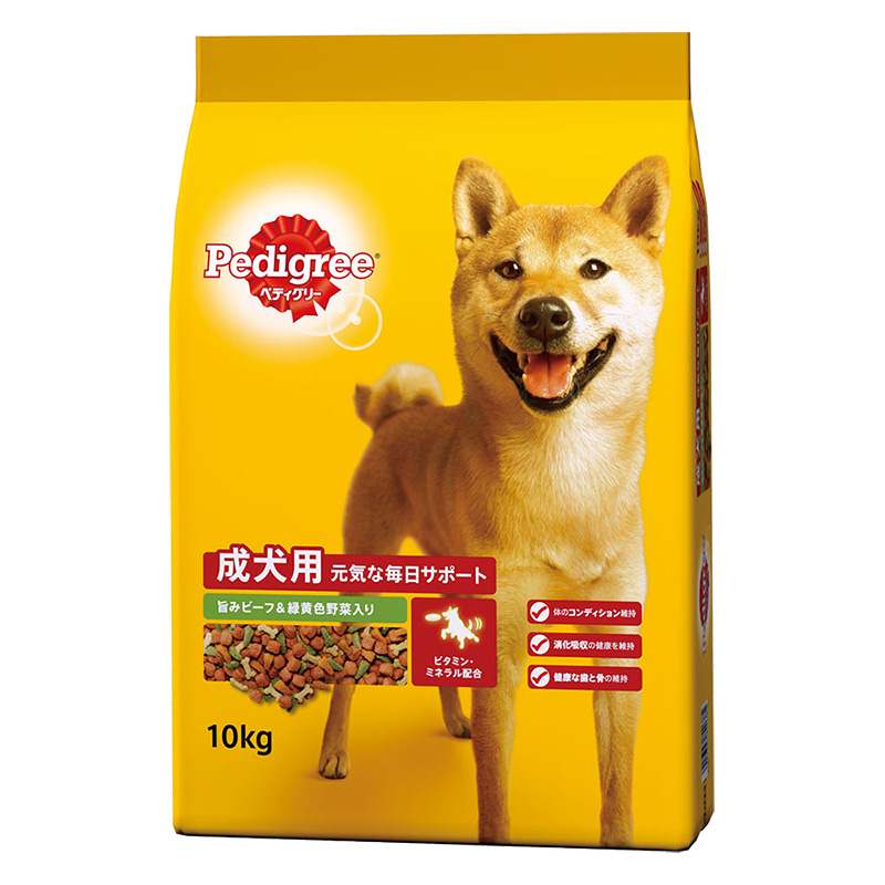 ペディグリー 成犬用 旨みビーフ&緑黄色野菜入り 10kg