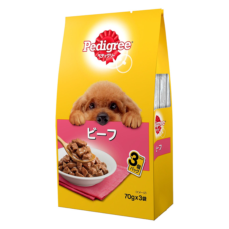 ペディグリー 成犬ビーフ 1パック（70g×3袋）