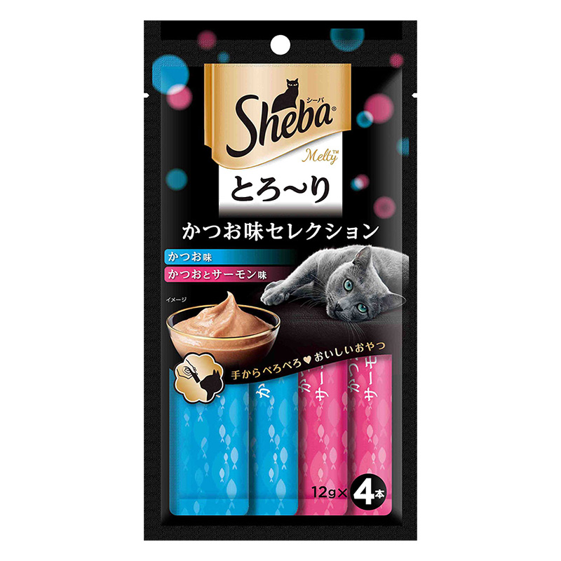 シーバ とろ~りメルティ かつお味セレクション 1袋（12g×4本）