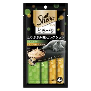 シーバ とろ~りメルティ ささみ味セレクション 1袋（12g×4本）