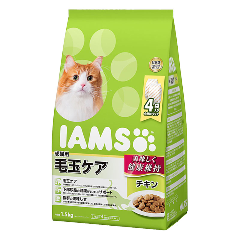 アイムス 成猫 毛玉ケア チキン 1.5kg