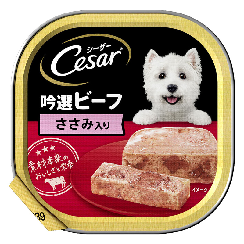 シーザー 吟選ビーフ ささみ入り 100g