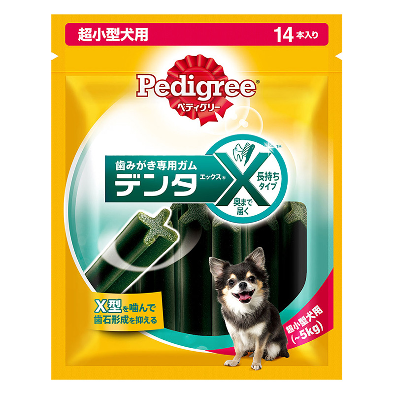 歯磨き専用ガム ペディグリーデンタエックス 超小型犬用レギュラー 14本
