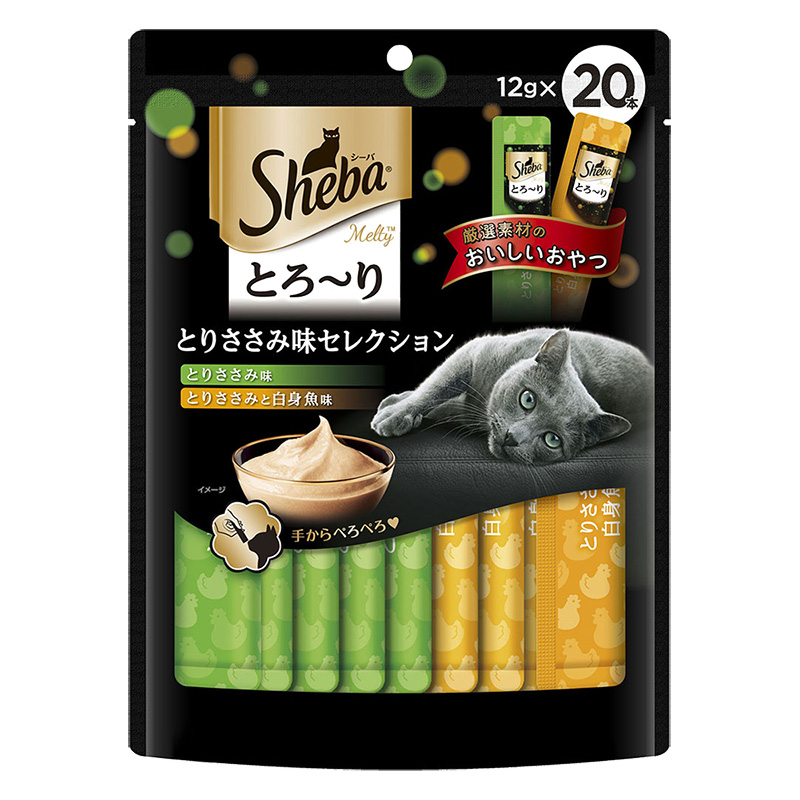 シーバ とろ~りメルティ ささみ味セレクション 1袋（12g×20本）