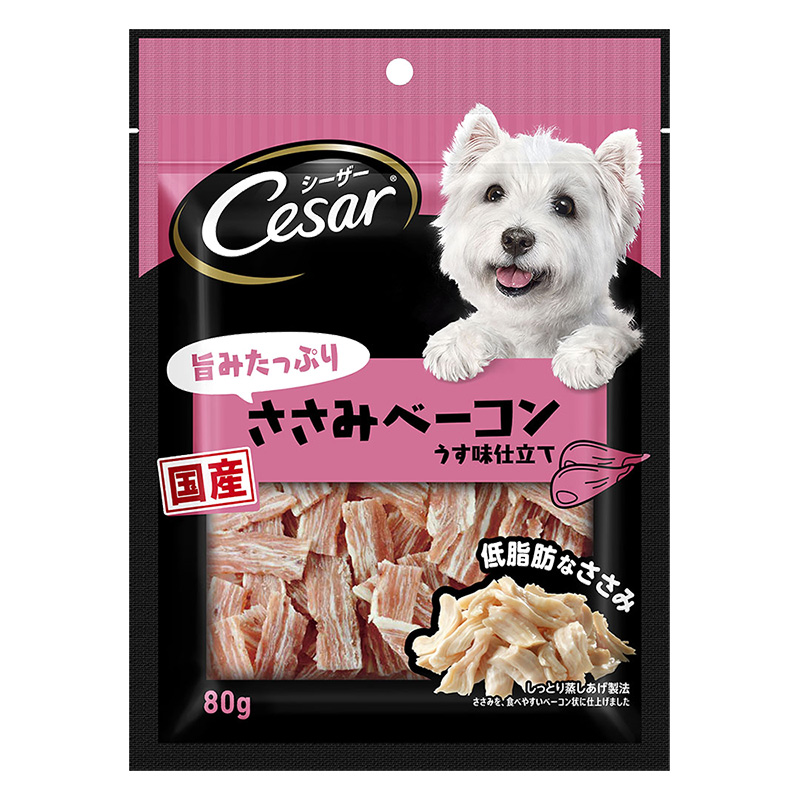 シーザースナック 旨みささみベーコン 80g
