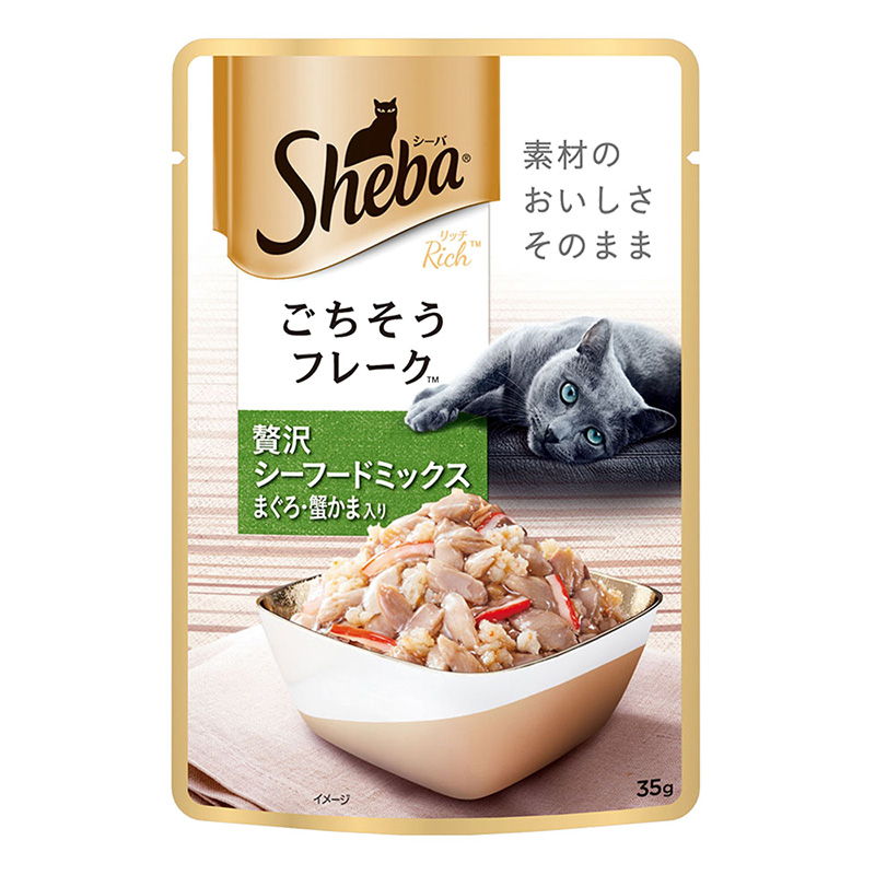 シーバ リッチ シーフードミックスまぐろ蟹かま 35g