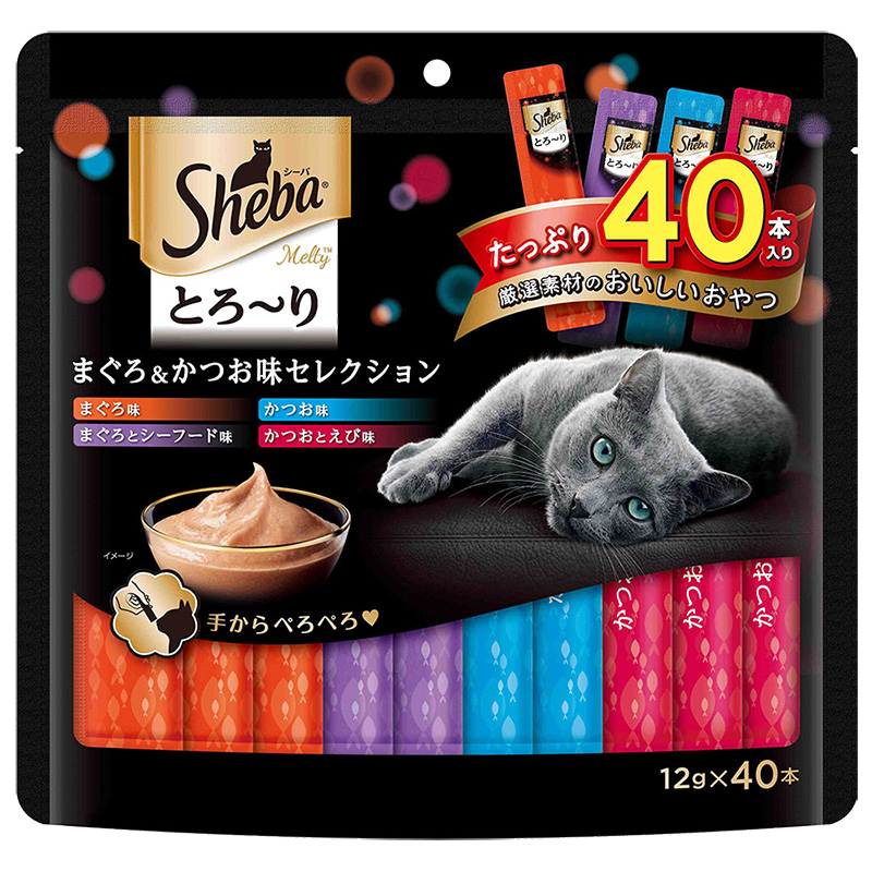 シーバ とろ~りメルティ まぐろかつおセレクション 1袋（12g×40本）