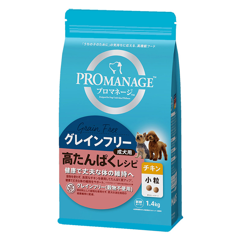 プロマネージ 成犬用 高たんぱくレシピ チキン小粒 1.4kg