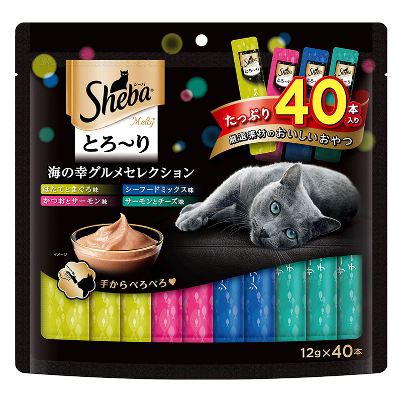 シーバ とろ~りメルティ 海の幸グルメセレクション 1袋（12g×40本）