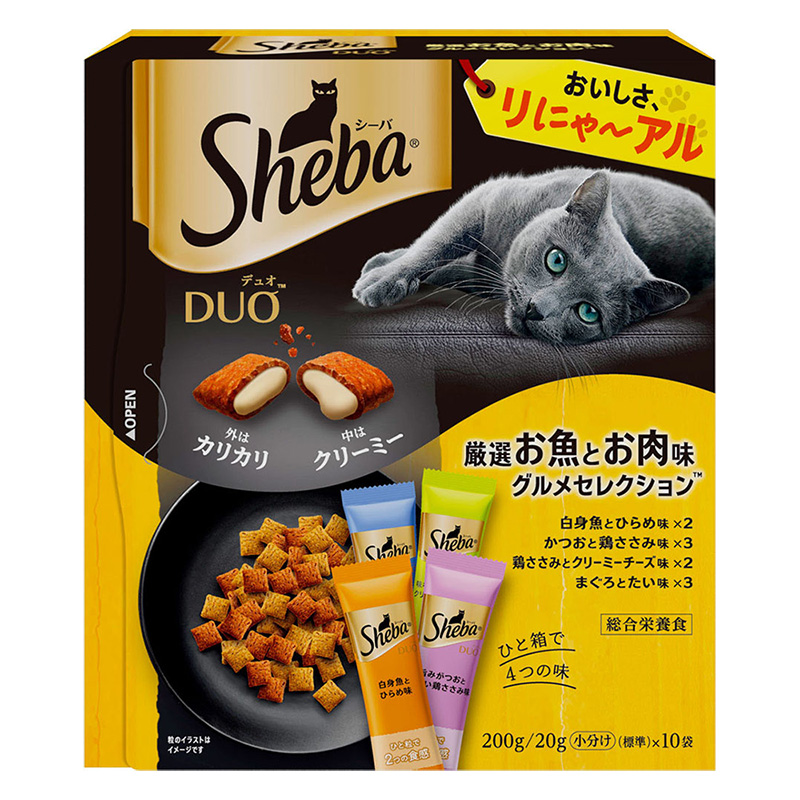 シーバデュオ 厳選お魚とお肉味グルメセレクション 200g(20g×10袋)