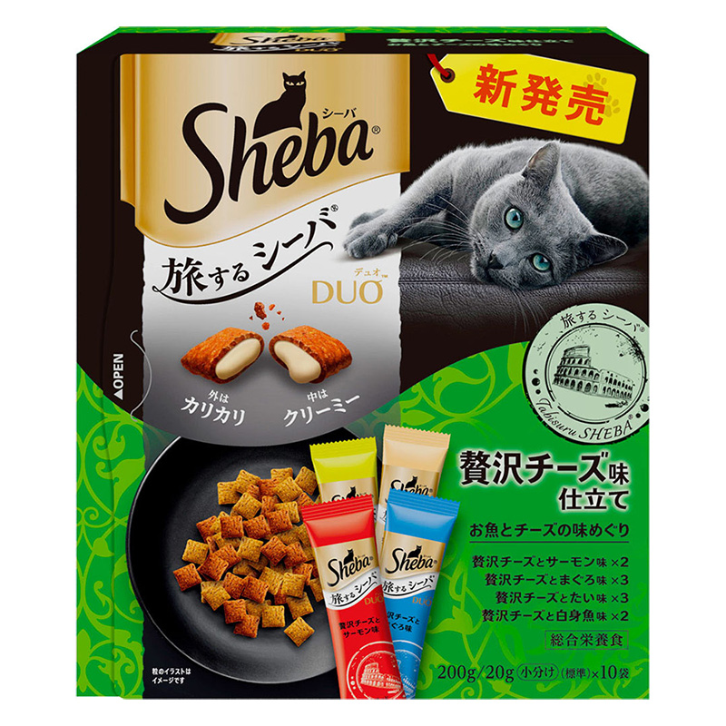 シーバデュオ 旅するシーバ 贅沢チーズ味仕立て お魚とチーズの味めぐり 200g(20g×10袋)