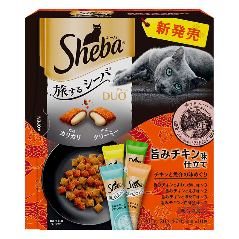シーバデュオ 旅するシーバ 旨みチキン味仕立て チキンと魚介の味めぐり 200g(20g×10袋)