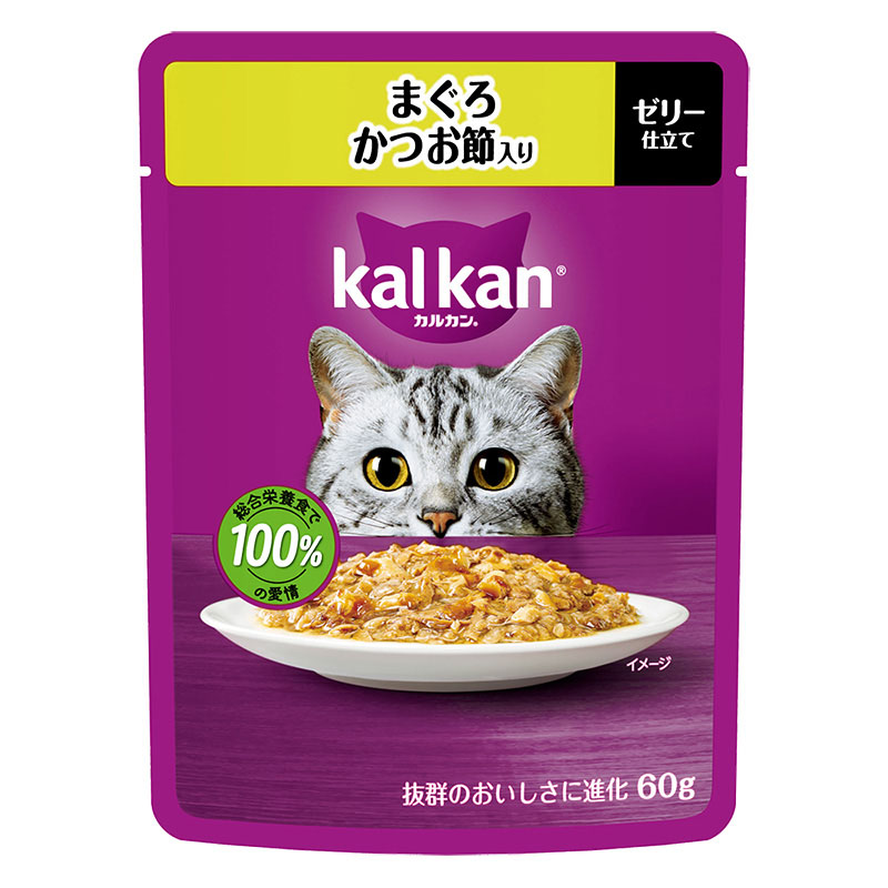 カルカン パウチ まぐろ かつお節入り 60g