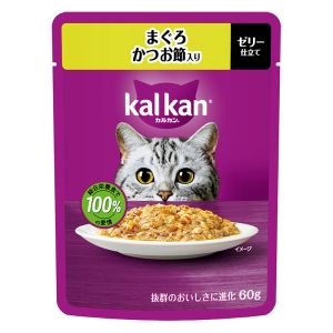 カルカン パウチ まぐろ かつお節入り 60g