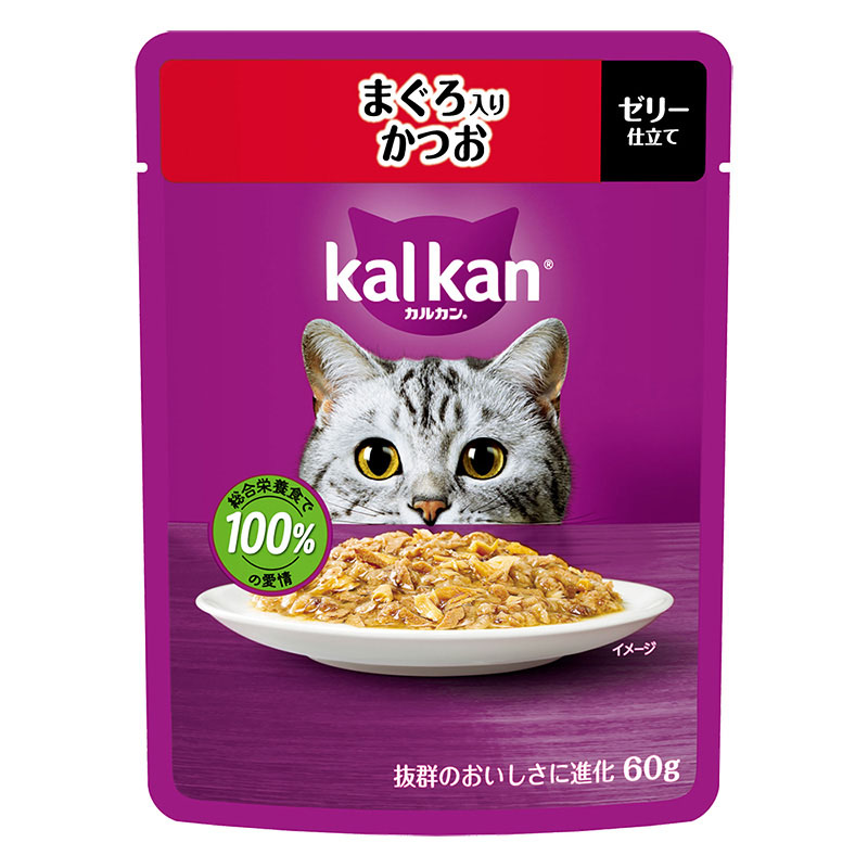 カルカン パウチ まぐろ入りかつお 60g