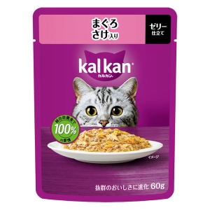 カルカン パウチ まぐろ さけ入り 60g