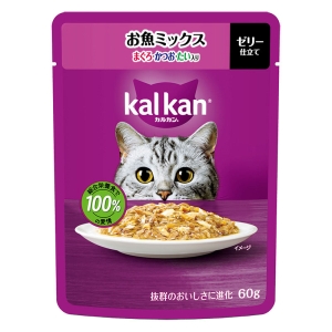 カルカン パウチ お魚ミックス まぐろ・かつお・たい入り 60g