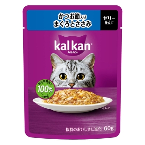 カルカン パウチ かつお節入りまぐろとささみ 60g