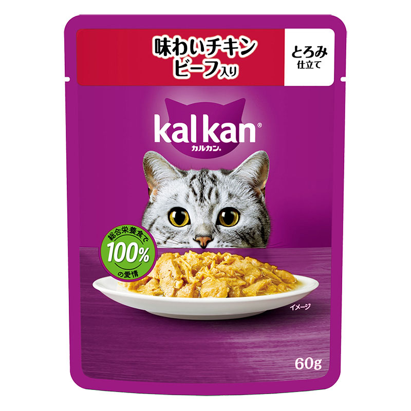 カルカン パウチ 味わいチキン ビーフ入り 60g