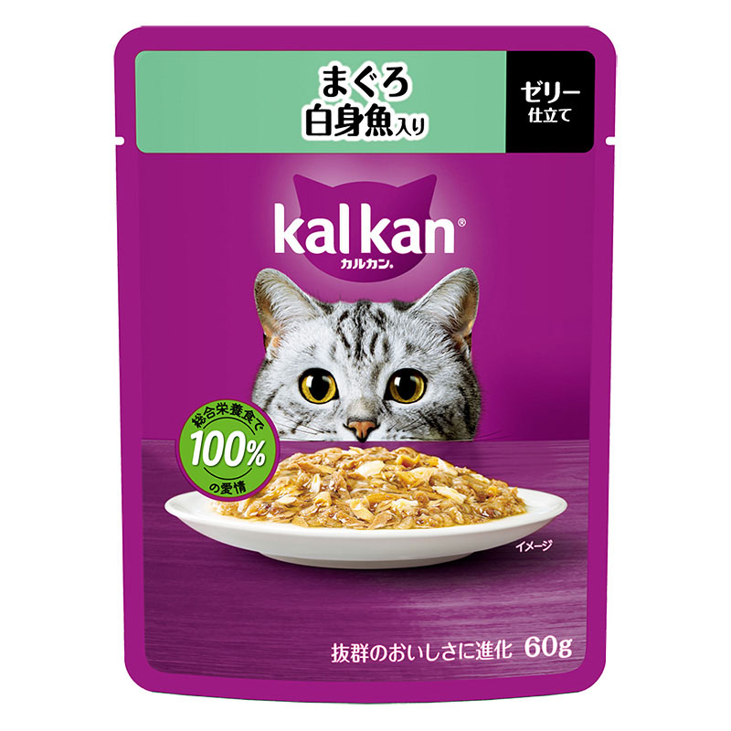 カルカン パウチ まぐろ 白身魚入り 60g