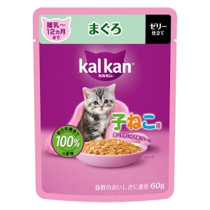 カルカン パウチ 12ヵ月までの子ねこ用 まぐろ 60g