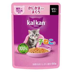 カルカン パウチ 12ヵ月までの子ねこ用 かにかま入りまぐろ 60g