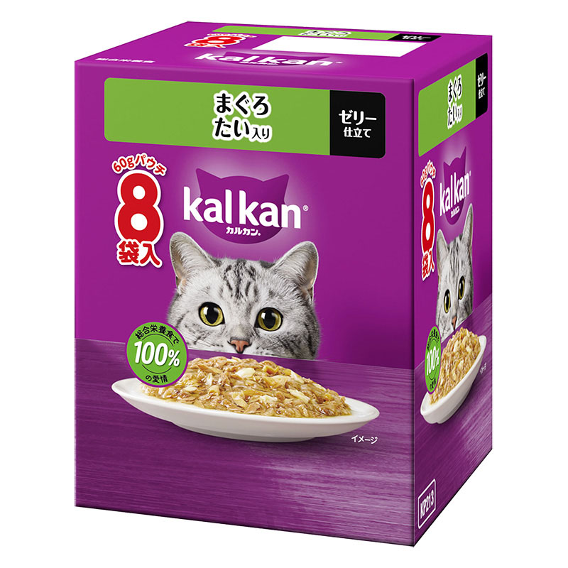 カルカン パウチ まぐろ たい入り 60g ８袋パック