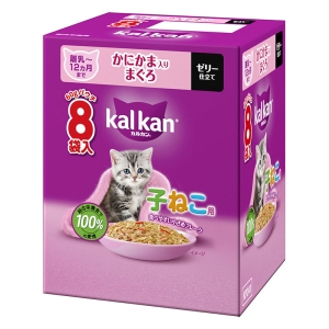 カルカン パウチ 12ヵ月までの子ねこ用 かにかま入りまぐろ 60g ８袋パック