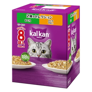 カルカン パウチ 2種のセレクション まぐろ 平目入り 60g ８袋パック
