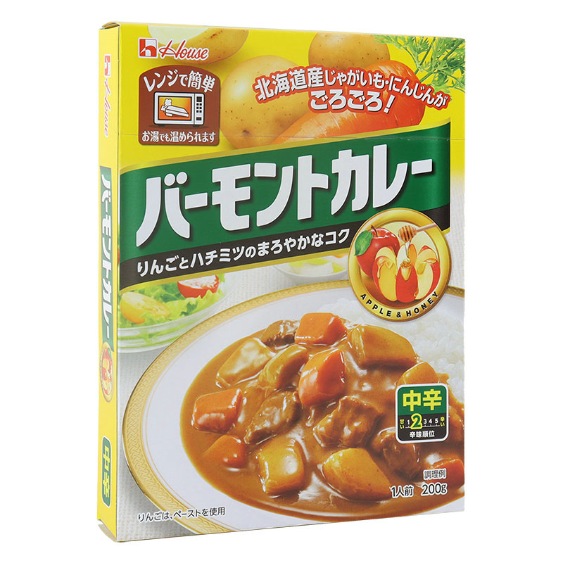 レトルト バーモントカレー 中辛 1人前(200g)