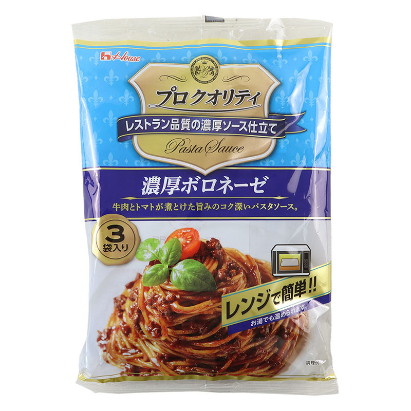 プロクオリティ パスタソース 3袋入 濃厚ボロネーゼ 390g