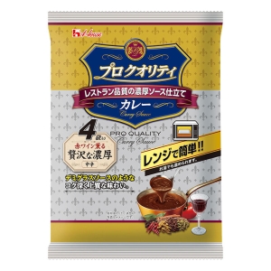 プロクオリティ カレー 贅沢な濃厚 中辛 4袋入り(540g)