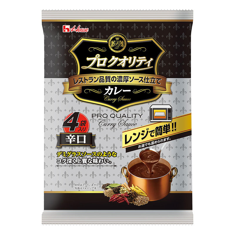 プロクオリティ カレー 辛口 4袋入り(680g)