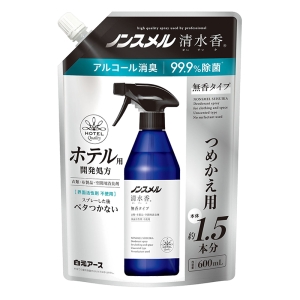 ノンスメル清水香 無香 つめかえ 600ml