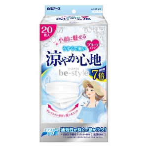 ビースタイル プリーツタイプ 涼やか心地 20枚 ホワイト