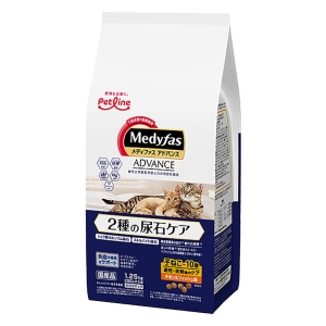 メディファス アドバンス 猫 下部尿路 2種の尿石ケア チキン＆フィッシュ味 1.25kg